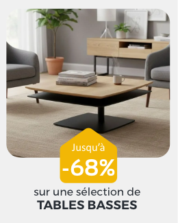 Toutes les tables basses en destockages
